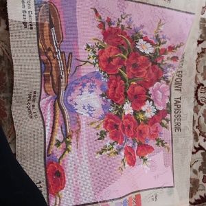 Brand new unworked needlepoint
